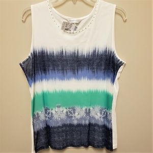 Christopher & Banks Tie Dye Tank Top